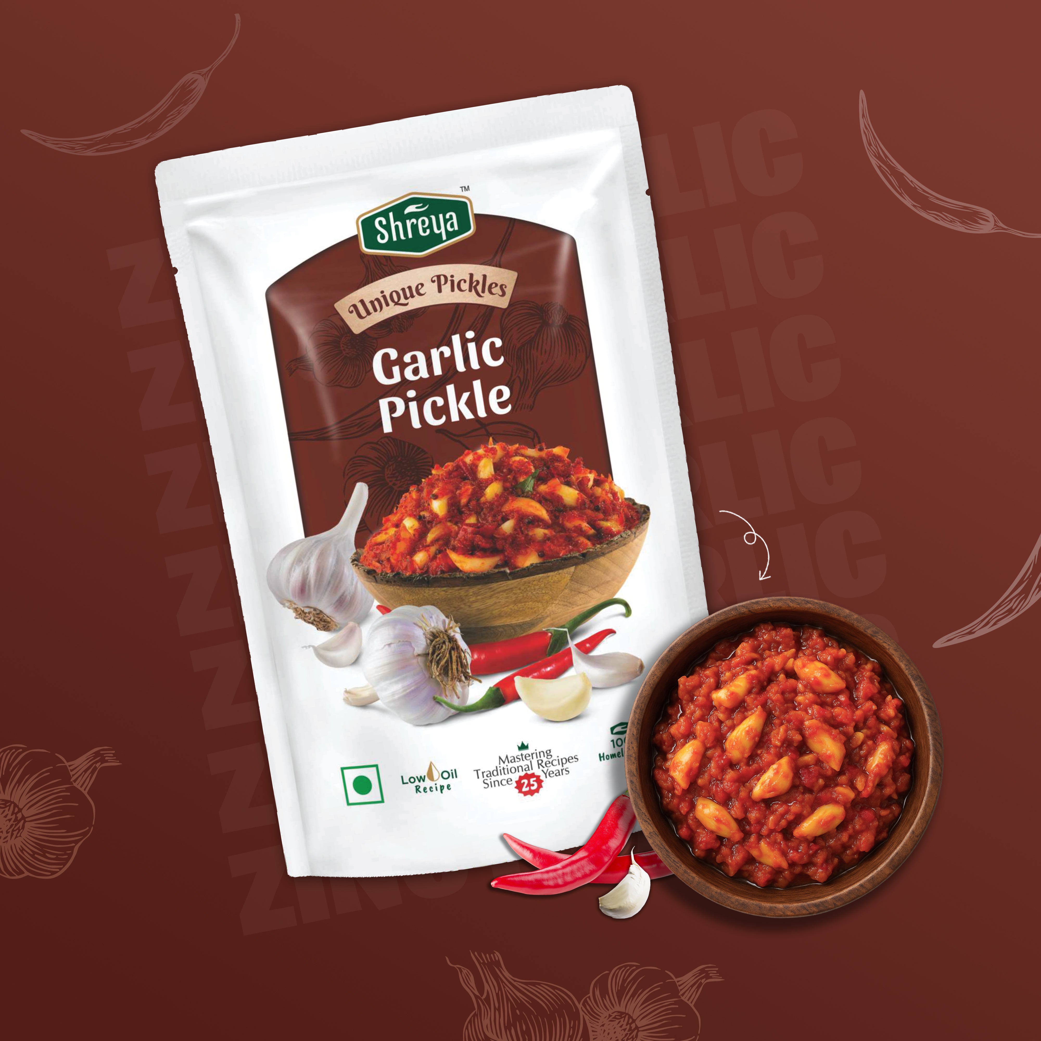 Unique Pickles – Garlic Pickle