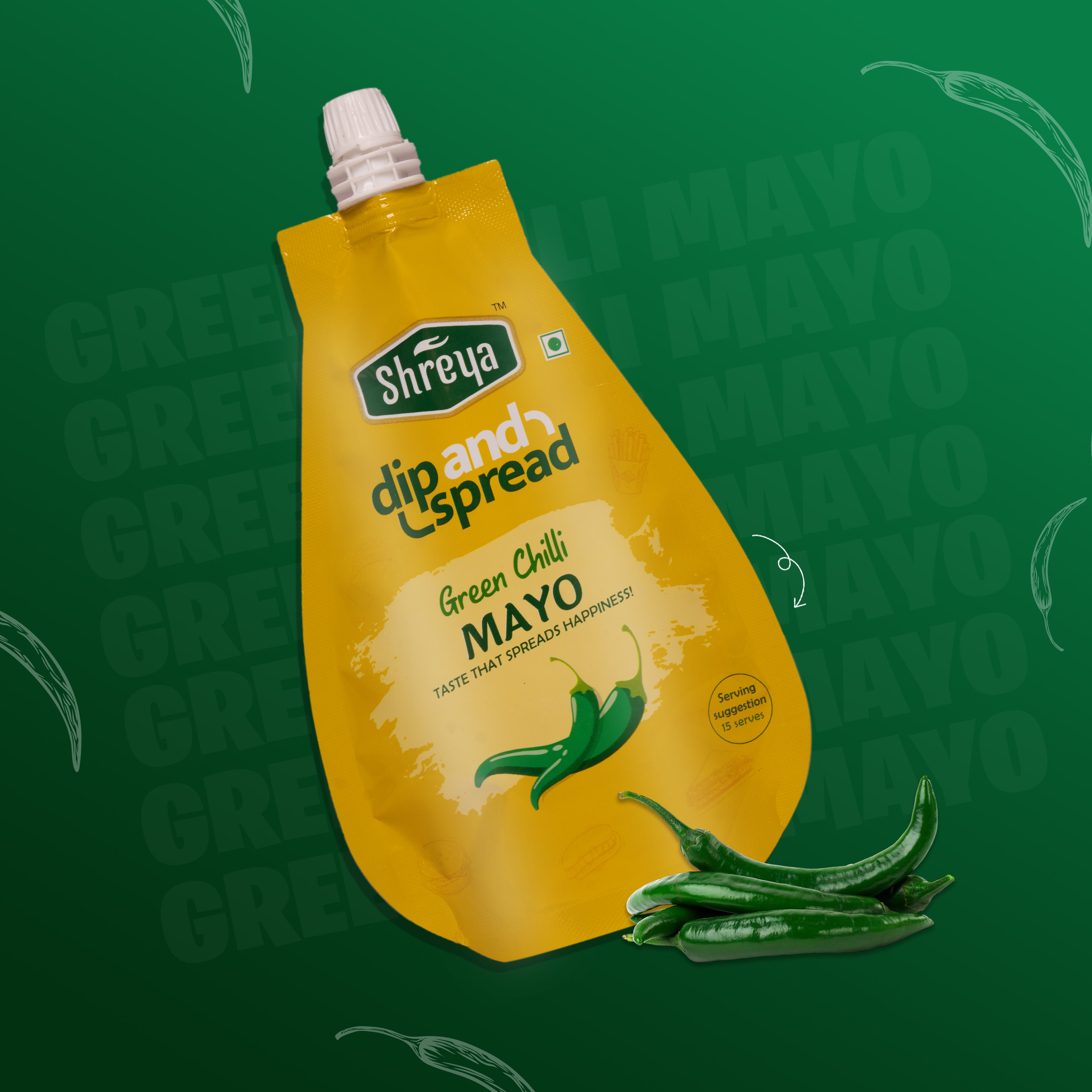 Shreya Dip and Spread – Green Chilli Mayo