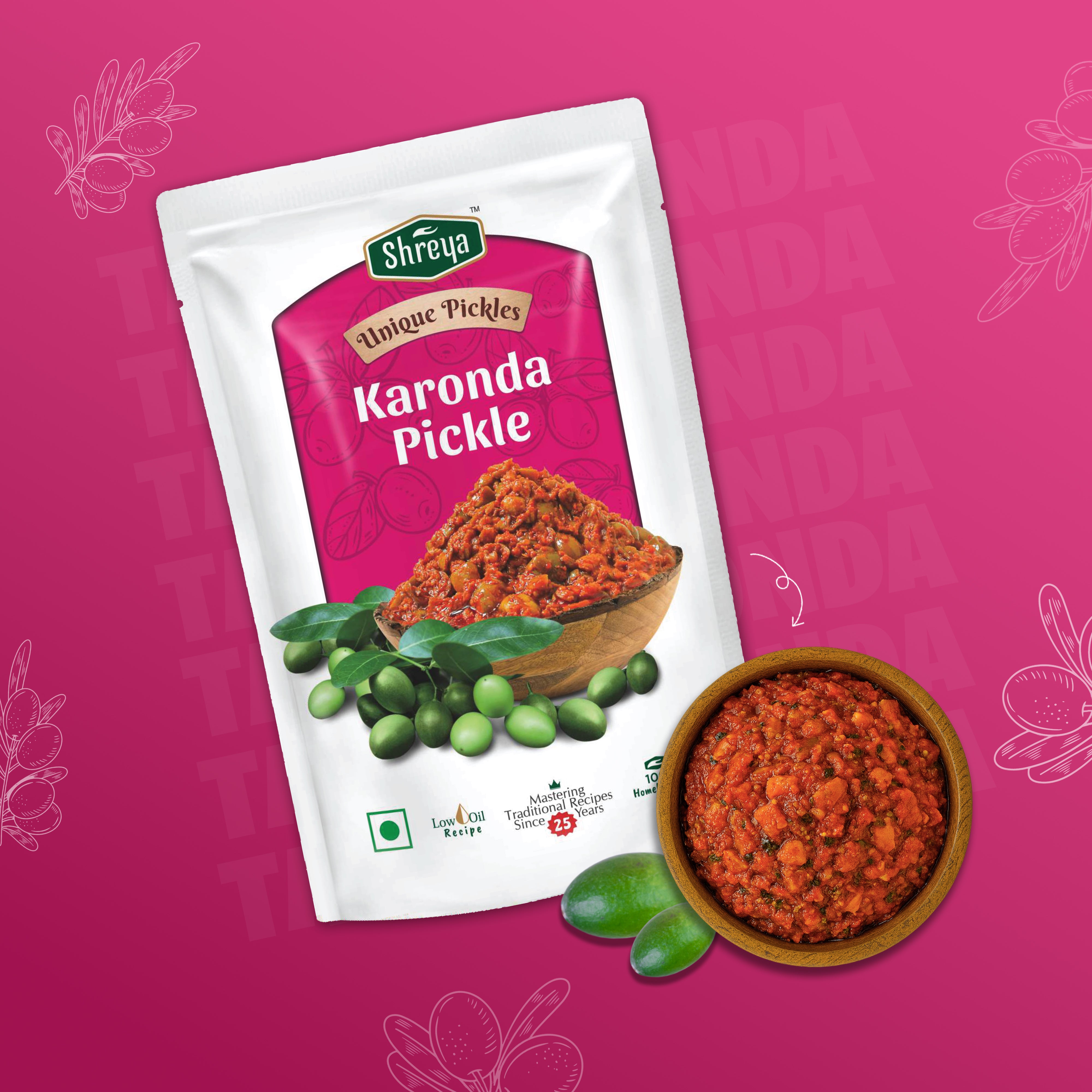 Karonda Pickle Pouch