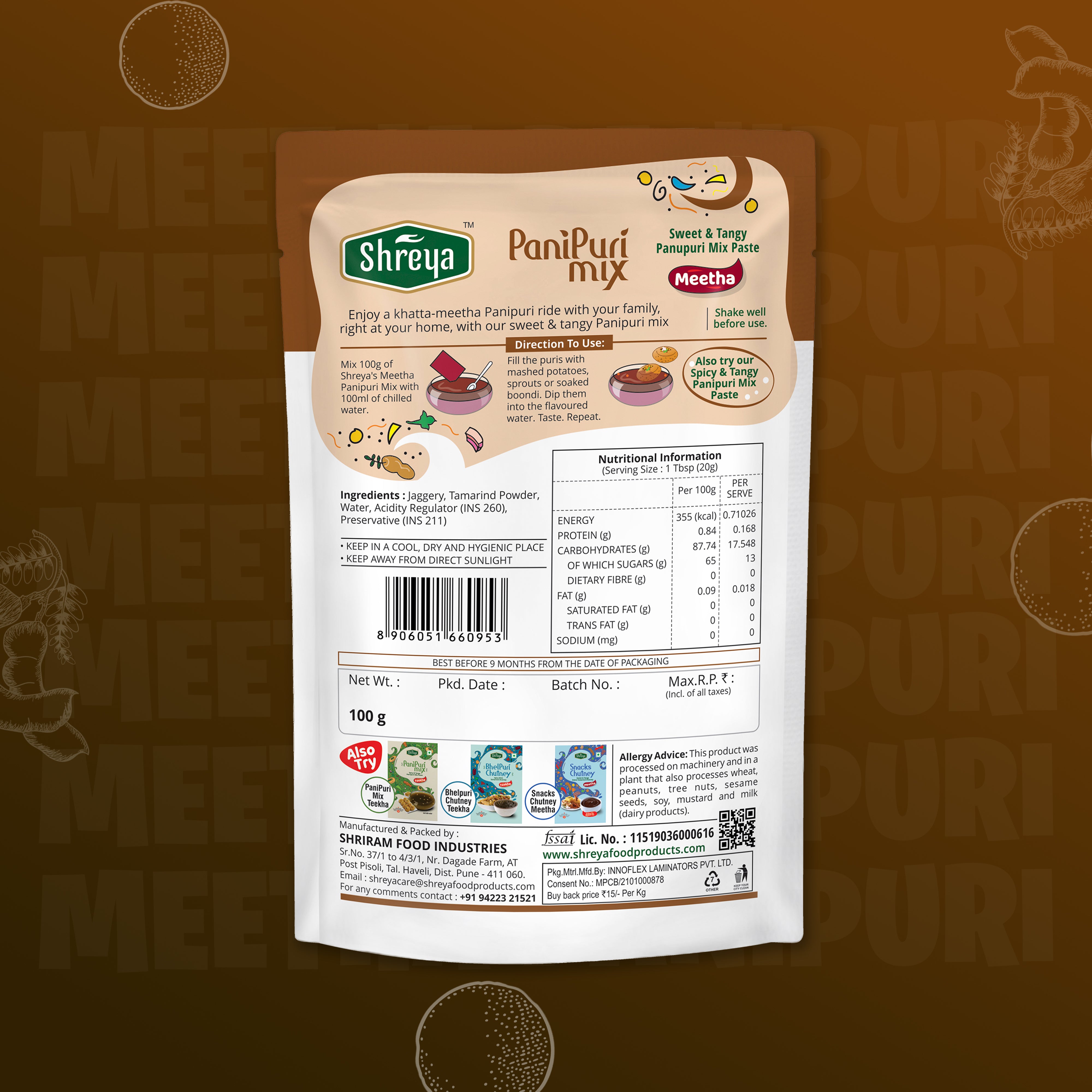 Panipuri Mix (Sweet & Tangy Meetha)