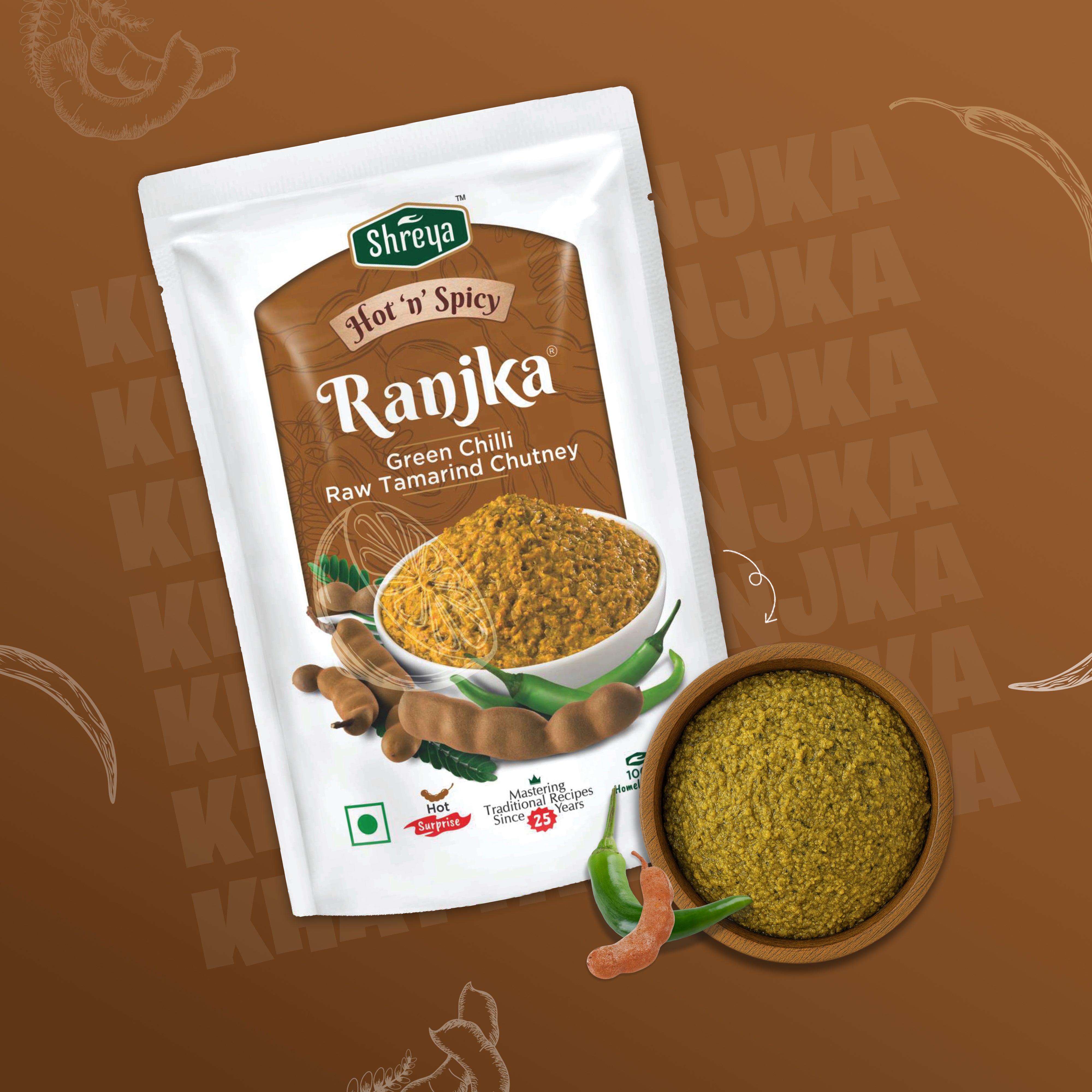 Ranjka - Green Chilli Raw Tamarind Chutney
